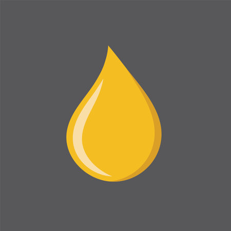 lubrication oil droplet  vector icon element concept design templateのイラスト素材