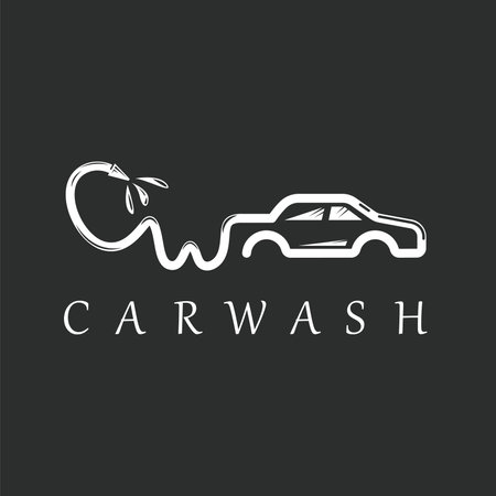 car wash vector icon element concept design template webのイラスト素材