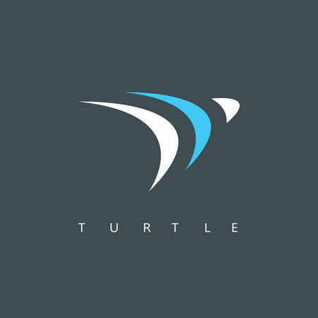 simple turtle icon vector  concept design for branding web templateのイラスト素材