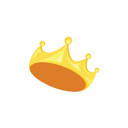 gold crown element icon vector concept design template webのイラスト素材