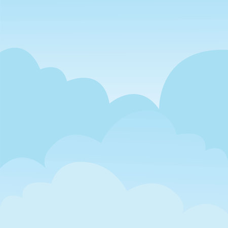 sky and cloud vector background element design template webのイラスト素材