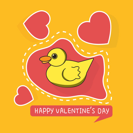 Illustration of love and valentine's day. Valentine's day Vector illustrationのイラスト素材
