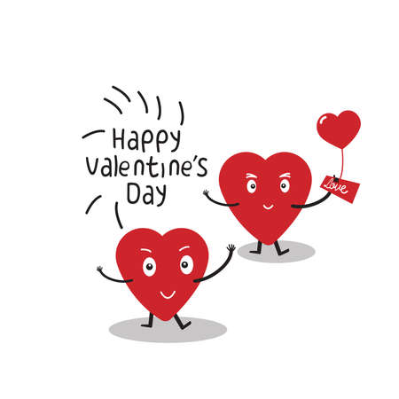 Illustration of love and valentine's day. Valentine's day Vector illustrationのイラスト素材