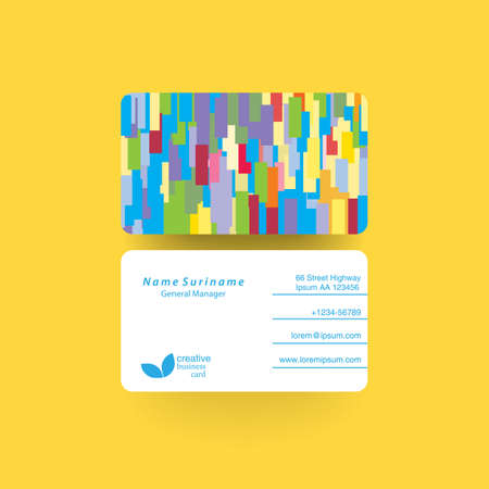 Abstract modern business card template design. Vector illustrationのイラスト素材