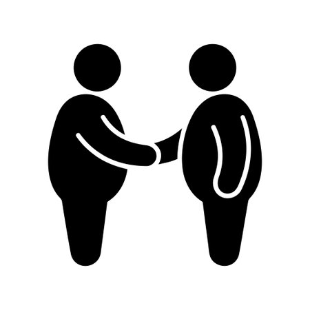 Handshake agreement and partnership between two individuals symbolizing business collaborationのイラスト素材