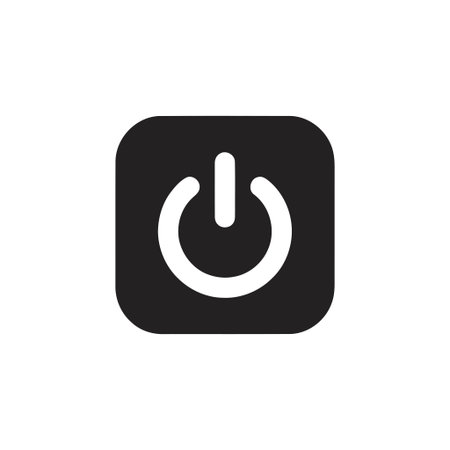 Power button icon is an essential graphic for turning electronic devices on and off