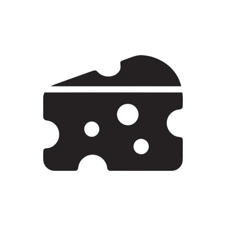 Cheese food graphic design element for various kitchen and dining conceptsのイラスト素材