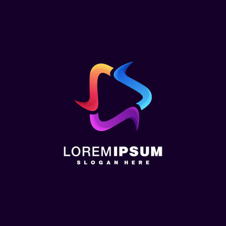 Colorful logo designのイラスト素材