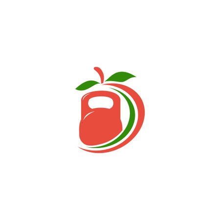 fitness icon vector design templateのイラスト素材