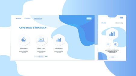Info graphic for corporate strategy vector imageのイラスト素材