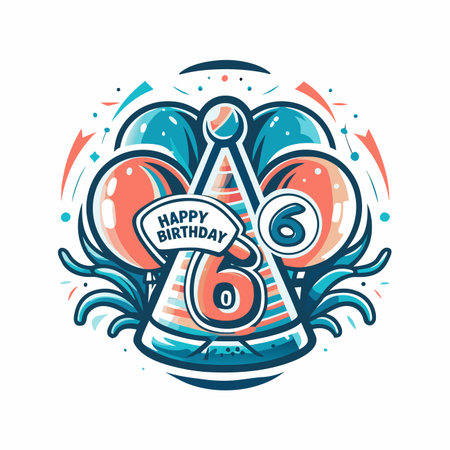 Birthday graphic designのイラスト素材