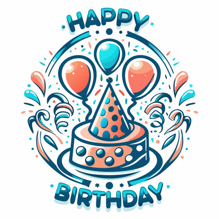 Birthday Celebration Graphic (11)のイラスト素材