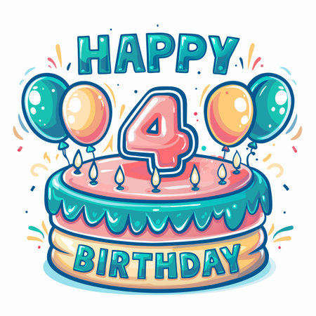 Birthday graphicのイラスト素材