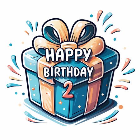 Happy Birthday Gift (5)のイラスト素材