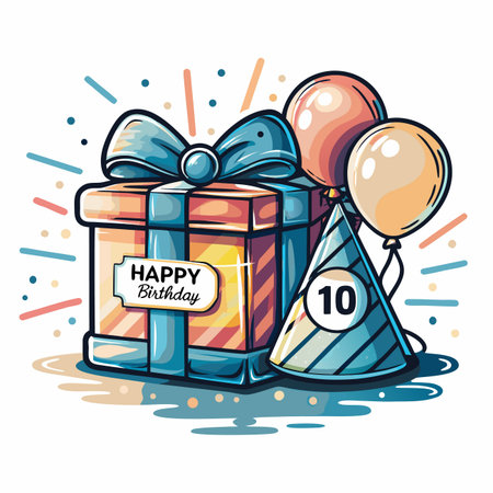 Birthday Illustrationのイラスト素材