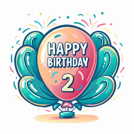 Happy Birthday Balloon (1)のイラスト素材