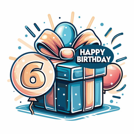 Birthday Gift Graphicのイラスト素材