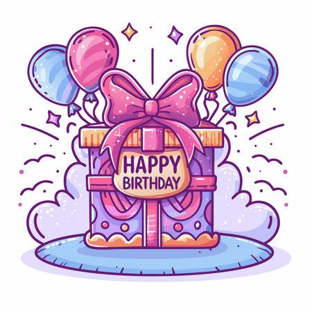 Birthday Gift (18)のイラスト素材