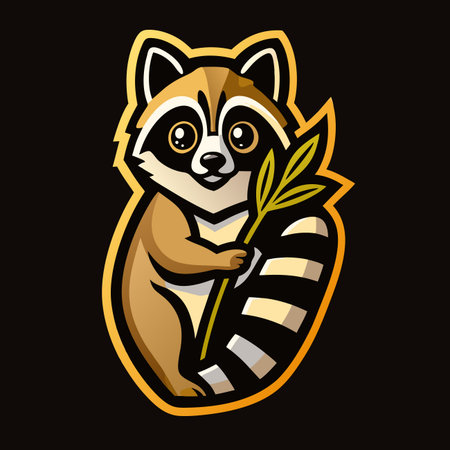 Cute Raccoon Mascotのイラスト素材