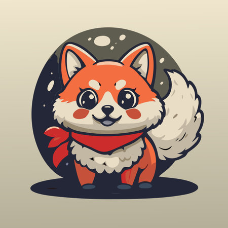 Cute Fox Cartoonのイラスト素材