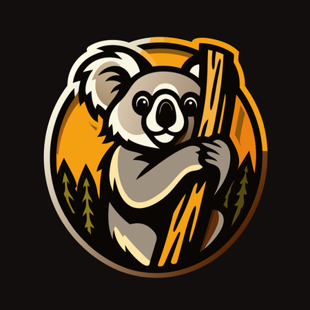 Cute Koala Mascotのイラスト素材