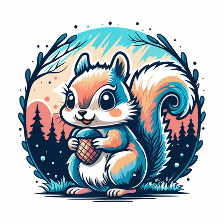 Cute Squirrelのイラスト素材