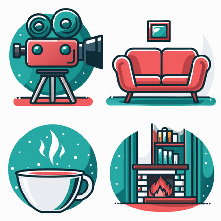 Cozy Home Iconsのイラスト素材
