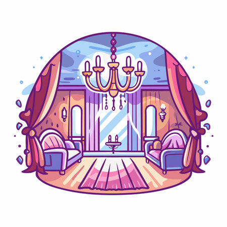 Elegant Room Illustrationのイラスト素材