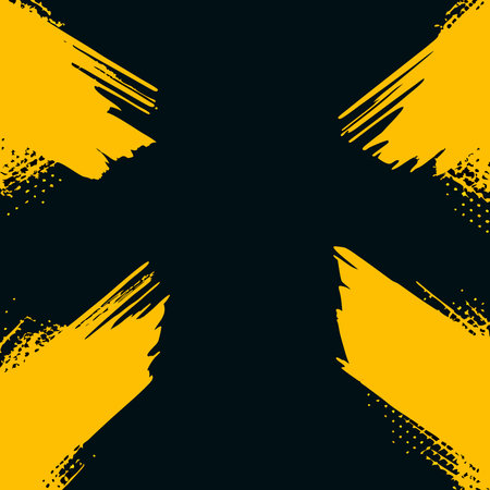 Vibrant abstract geometric design with bold shapes and playful, quirky style.のイラスト素材