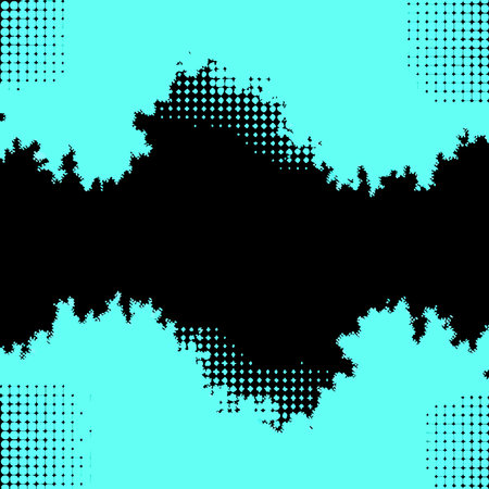 Vibrant orange and white halftone design creates a retro, textured look.