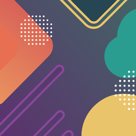 Abstract geometric design with muted tones and organic shapesのイラスト素材