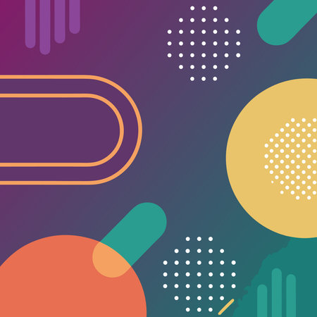 Abstract geometric artwork featuring vibrant color gradients and organic shapes