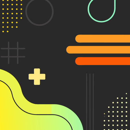 Abstract geometric design with vibrant color paletteのイラスト素材