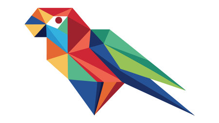 Geometric butterfly with triangles and sharp lines, showcasing vector design