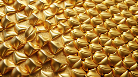 Abstract gold pattern background with textured surface.の素材