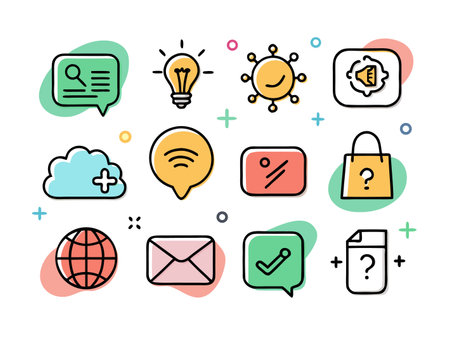 Six vibrant calendar icons display scheduled days against a clean backdrop.のイラスト素材