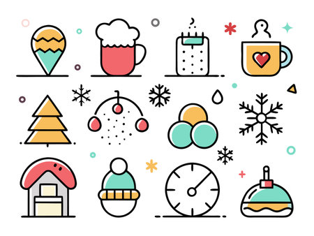 Vibrant and whimsical cartoon numbers, a playful vector illustration set.のイラスト素材
