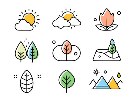 Colorful Easter eggs and bunny vector isolated on whiteのイラスト素材