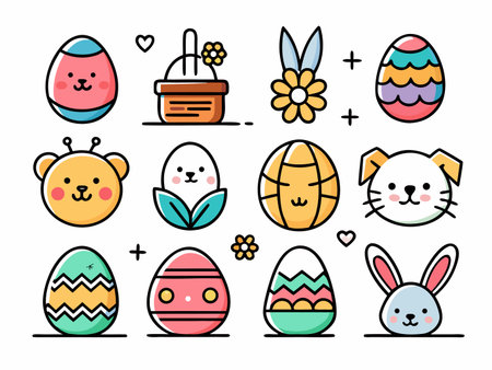 Collection of business and finance vector icons on whiteのイラスト素材