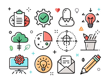 Flat vector art showcasing diverse clothing and accessoriesのイラスト素材