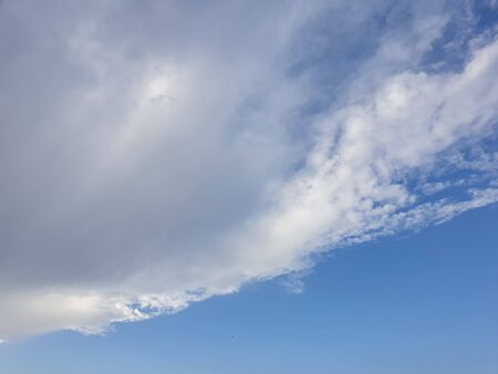 blue sky and beautiful cloudの写真素材