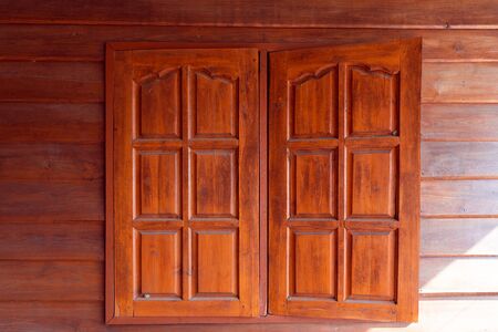 Old window.wood background. Rustic style.の写真素材