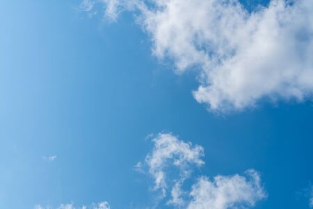 beautiful sky with clouds background, Sky with clouds weather nature cloud blue, Blue sky with clouds and sun, Clouds At Sunrise.の写真素材