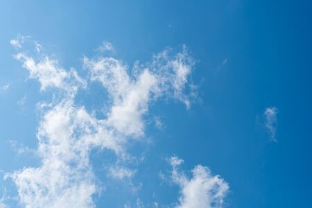beautiful sky with clouds background, Sky with clouds weather nature cloud blue, Blue sky with clouds and sun, Clouds At Sunrise.の写真素材