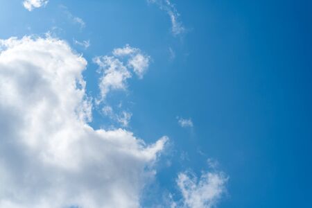 beautiful sky with clouds background, Sky with clouds weather nature cloud blue, Blue sky with clouds and sun, Clouds At Sunrise.の写真素材