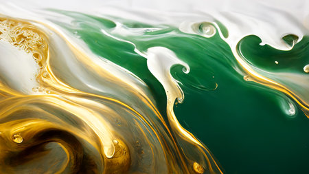 Abstract mixed paint the background. Mixed paint. Modern abstract background. Fluid art. Liquid marble textureの写真素材