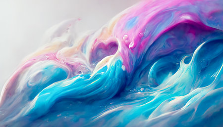Abstract mixed paint the background. Mixed paint. Modern abstract background. Fluid art. Liquid marble textureの写真素材