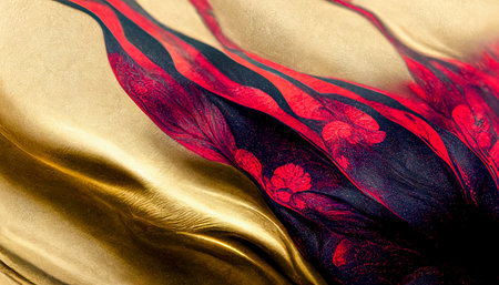 Swirls of marble or the ripples of agate. Liquid marble texture. Fluid art. abstract waves. 3D Renderingの写真素材