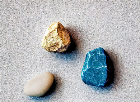 Small stone texture for background. abstract background with round pebble stones. stone wall texture photoの写真素材