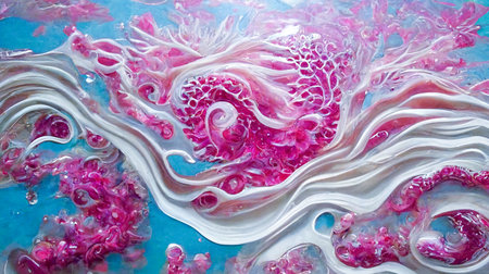 Abstract watercolor gradient paint. Abstract art wallpaper for prints, Art Decoration, wall arts and canvas prints. 3D Renderingの写真素材